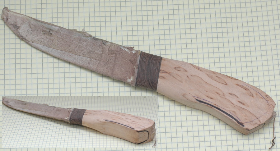 wk-15 нож в процессе изготовления